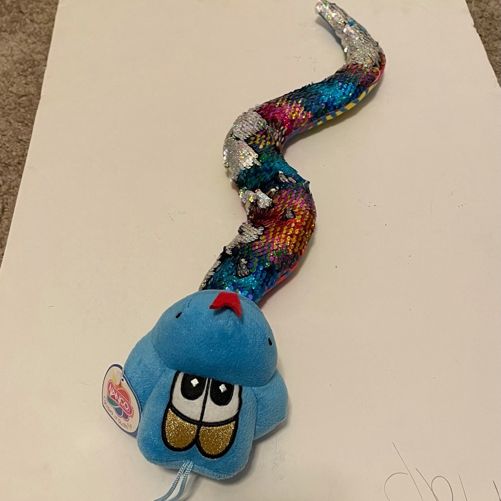 Flippy‎ Sequins stuffed animal snake